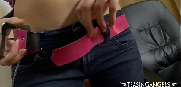  Sex addict spreads her legs for big dildos and vibrators